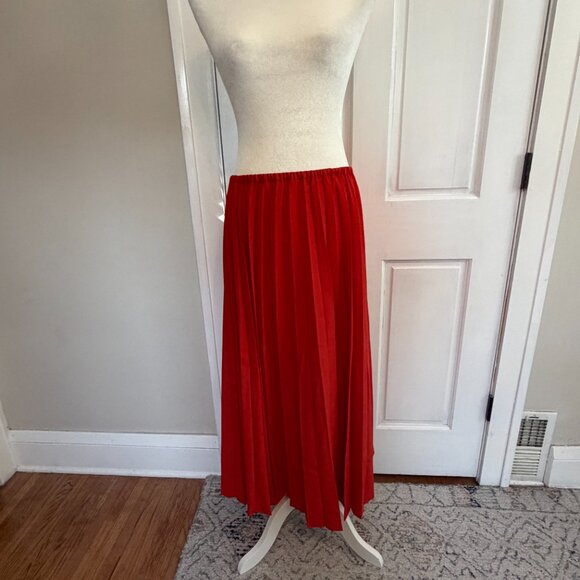 b.young | pleated midi maxi red flowy skirt for holiday | EU 38, US Medium - Picture 2 of 6